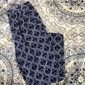 F21 BOHO BLUE LOOSE PANT